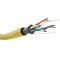 Goobay CAT 5e h�l�zati k�bel F/UTP 100m s�rga CCA AWG 26/7 PVC burkolat