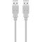 Goobay USB-A k�bel 1,8 m USB 2.0 480 Mbit/s 0,5 A 2,5 W sz�rke