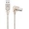 Goobay USB-A-USB-B 90 fokos k�bel 0,5 m USB 2.0
