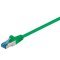 Goobay CAT 6A patchk�bel S/FTP z�ld 10 Gbit 3� aranyozott �rintkez�