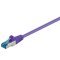 Goobay CAT 6A patchk�bel S/FTP lila 10Gbps RJ45 3� aranyozott �rintkez�