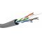 Goobay CAT 6 h�l�zati k�bel U/UTP sz�rke cinkbevonatos alum�nium vezet� AWG 24/7 sodrott