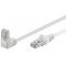 Goobay CAT 5e patchk�bel 1x 90� csatlakoz� F/UTP feh�r 1x RJ45 90�