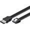 Goobay HDD eSATA k�bel 0,5m SATA L-t�pus > eSATA I-t�pus