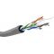 Goobay CAT 6 h�l�zati k�bel U/UTP sz�rke cink-sz�n vezet� AWG 23/1 PVC burkolat
