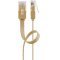 Goobay CAT6 lapos patchk�bel U/UTP vil�gosbarna 2xRJ45 1,5x6mm