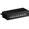 Goobay CAT 6 Mini asztali patch panel 8 port STP �rny�kolt fekete