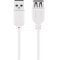 Goobay USB-A hosszabb�t� k�bel 5 m feh�r USB 2.0 480 Mbit/s