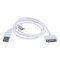OTB USB adatk�bel kompatibilis Apple iPhone 3G/3GS/4/4S iPod feh�r
