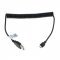 OTB Micro-USB spir�l adatk�bel USB A 2.0 csatlakoz� fekete