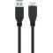 Goobay USB-A Micro-B USB 3.0 k�bel 3m 15 W 3 A 5 Gbit/s fekete