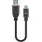 Goobay USB-C k�bel USB-A csatlakoz�val 0,15m 15 W 3 A USB 3.0