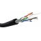 Goobay CAT 6 k�lt�ri h�l�zati k�bel U/UTP 24/7 AWG PE fekete