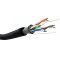 Goobay CAT 5e k�lt�ri h�l�zati k�bel F/UTP fekete CCA AWG 26/7 PE k�peny