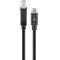 Goobay USB-C-USB-B k�bel 1m fekete 2,5W 0,5A 480Mbit/s USB2.0 - A k�szlet erej�ig