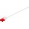 Goobay CAT 6 Slim U/UTP patchk�bel 0,15m feh�r