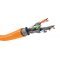 Goobay CAT 7A h�l�zati k�bel S/FTP PiMF 23 AWG narancss�rga CU LSZH