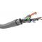 Goobay CAT 6A h�l�zati k�bel S/FTP PiMF sz�rke LSZH 26/7 AWG