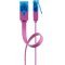 Goobay CAT 6A lapos patchk�bel U/UTP 0,5m lila