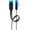 Goobay CAT 6A lapos U/UTP h�l�zati k�bel 15m fekete