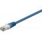 Goobay CAT 5e F/UTP k�k patchk�bel CCA 2x RJ45 csatlakoz� n�lk�l
