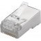 Goobay RJ45 CAT 6 STP �rny�kolt h�l�zati csatlakoz� kerek k�belhez