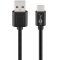 Goobay USB-C USB-A k�bel 1m 2,5W 0,5A 480Mbit/s USB 2.0 fekete