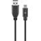 Goobay USB-C k�bel USB-A csatlakoz�val 3m USB 2.0 480 Mbit/s 0,5 A 2,5 W