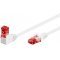 Goobay CAT 6 patchk�bel 1x 90� sz�g� U/UTP feh�r CCA 2x RJ45