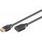 Goobay HDMI hosszabb�t� k�bel Ethernet 4K 60 Hz 1 m