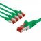 Goobay CAT 6 patchk�bel S/FTP 3m z�ld 5db/csomag