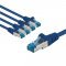 Goobay CAT 6A Patchk�bel S/FTP 5m k�k 5db/csomag