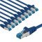 Goobay CAT 6A patchk�bel S/FTP 5m k�k 10db/csomag