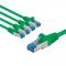 Goobay CAT 6A Patchk�bel S/FTP 1m z�ld 5db/csomag