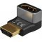 Goobay HDMI 90 fokos sz�g� adapter 8K 60 Hz t�mogat�ssal