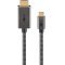 Goobay USB-C HDMI k�bel 1m 4K 60 Hz 18 Gbit/s USB 3.1 textilmantel