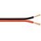 Goobay hangsz�r�k�bel piros-fekete 2x1,5mm2 100m CCA