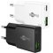 Goobay USB-C PD GaN gyors t�lt� 20W 1x USB-C 1x USB-A feh�r