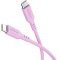 Goobay USB-C szilikonk�bel 1,5m 60 W 3 A pink