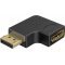 Goobay DisplayPort 90� balra sz�g� adapter 8K 144Hz DSC csatlakoz� �talak�t�