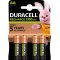 Duracell El�re felt�ltve AA Mignon ceruza akku 1.2V 1300mAh 4db/csomag NiMH