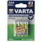 Varta Professional AAA (Micro) akku 1,2V 1000mAh 4db/csomag NiMH
