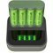 GP ReCyko B421 USB 4-csatorn�s t�lt� + 4x AA 1.2V 2100mAh akku 4db/csomag NiMH