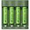 GP E411 Basic-Line USB t�lt� 4db/csomag ReCyko AAA 850mAh
