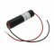 Helyettes�t� akku v�szvil�g�t�s 2,4V 1800mAh L1x2 Sub-C 200mm k�toldali k�bel NiCd