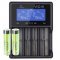 Helyettes�t� akku Panasonic 18650 3,7V 3400mAh 2db/csomag + LCD gyorst�lt� Li-Ion