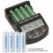 Panasonic eneloop Standard Mignon ceruza AA HR-3UTGA akku 1.2V 2000mAh 4db/csomag + LCD t�lt� NiMH