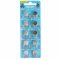10 db gombelem AG10, LR54, L1131F, LR1130, 189, RW89