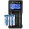 Helyettes�t� akku CR123A 16340 3,7V 800-850mAh 2db/csomag USB t�lt� LCD Li-Ion