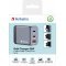 Verbatim univerz�lis GaN t�lt�adapter 65W 1x USB-A QC 2x USB-C PD sz�rke